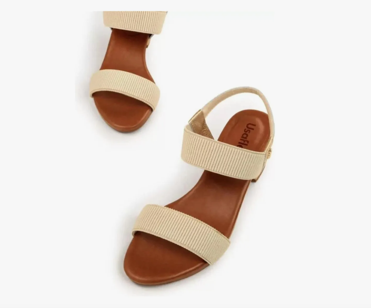 Sandália Salto Bloco Prata