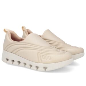 Tênis cabedal em tecido elástano Blush