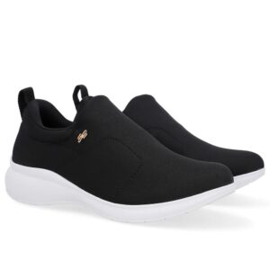 Tênis Casual Preto Elastano