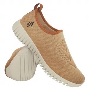 Calçado Casual Sem Cadarço – Conforto e Praticidade camel
