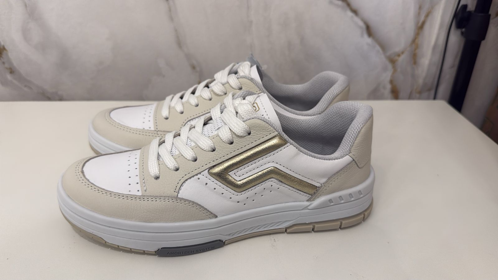 Sapatênis Napa Soft Branco Nature Milk - Imagem 2