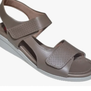 Sandália Feminina Couro Plataforma Usaflex