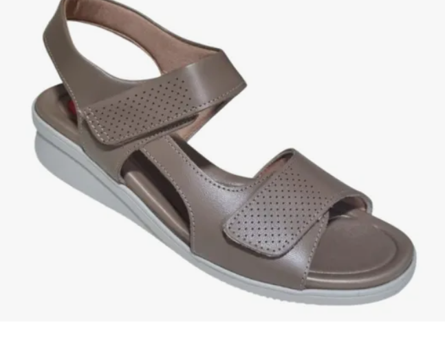 Sandália Feminina Couro Plataforma Usaflex