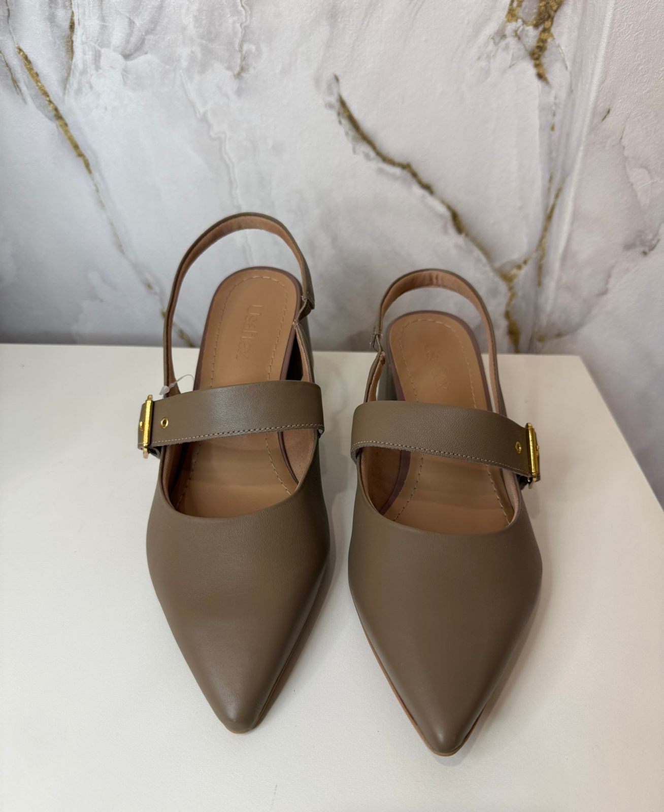 Salto bloco fendi - slingback