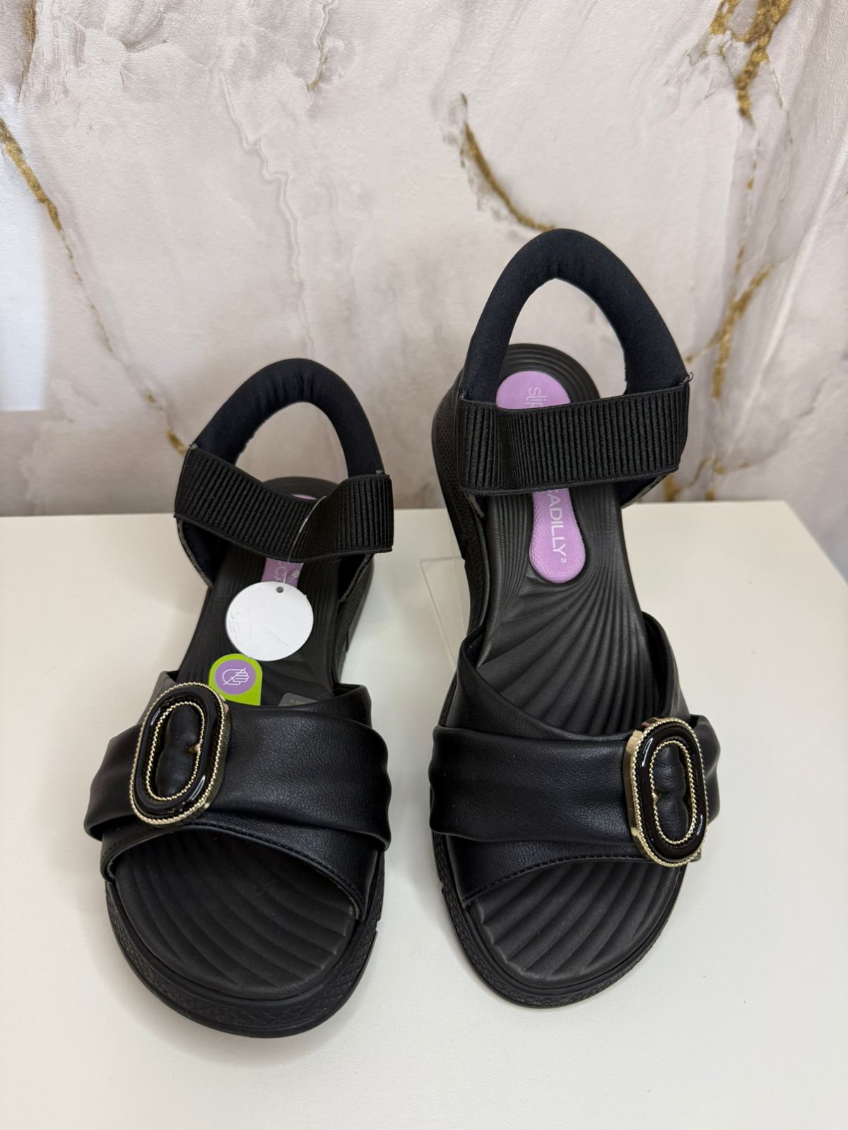 Sandália slip Fit - preta