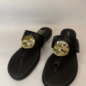 Chinelo preto picadilly